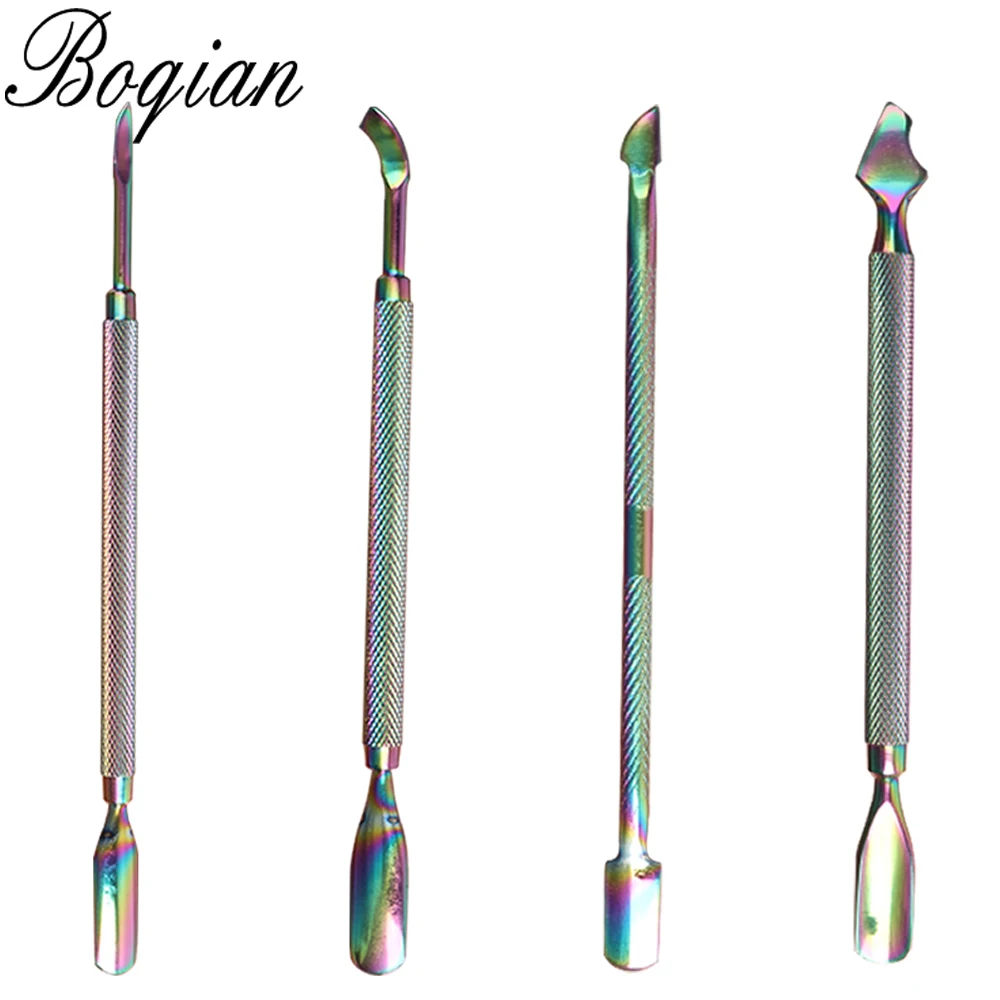 BQAN 1 Set Rainbow Stainless Steel Cuticle Pusher Nail Art Pedicure Manicure Tools Nail File Dead Skin Push Cuticle Remover Nail
BQAN 1 Set Rainbow Stainless Steel Cuticle Pusher Nail Art Pedicure Manicure Tools Nail File Dead Skin Push Cuticle Remover Nail