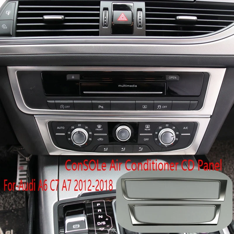 2Pcs Car Stainless Steel Console Air Conditioner CD Panel Decoration Cover Trim for- A6 C7 A7 2012-2018
2Pcs Car Stainless Steel Console Air Conditioner CD Panel Decoration Cover Trim for- A6 C7 A7 2012-2018
