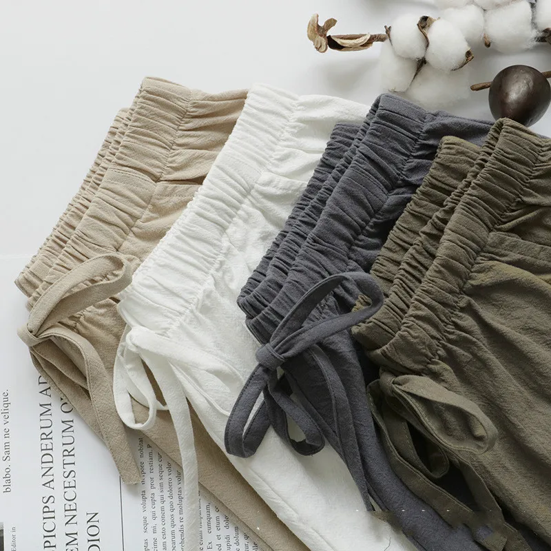 2021 New Hot Summer Casual Cotton Linen Shorts Women new High Waist Shorts Fashion Short Pants Streetwear Women's Shorts
2021 New Hot Summer Casual Cotton Linen Shorts Women new High Waist Shorts Fashion Short Pants Streetwear Women's Shorts