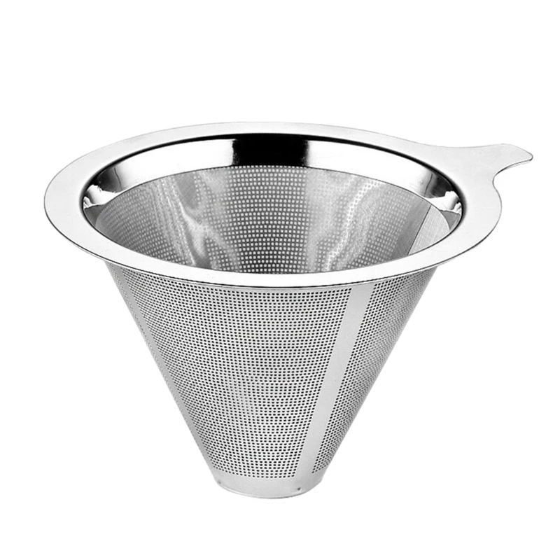 3Pcs Stainless Steel Reusable Cone Coffee Filter Pour Over Metal Coffee Dripper QX2E
3Pcs Stainless Steel Reusable Cone Coffee Filter Pour Over Metal Coffee Dripper QX2E