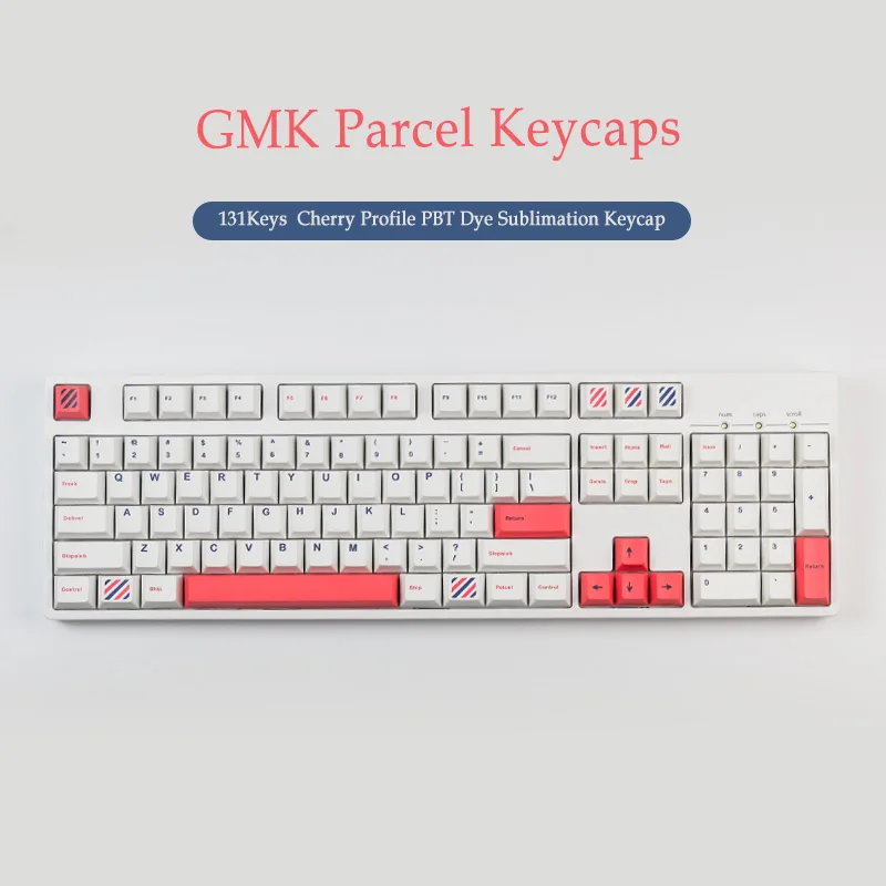 

131Keys GMK Parcel Keycaps Cherry Profile PBT Sublimation Keycap For MX Switch With 6.25U 7U Space Bar