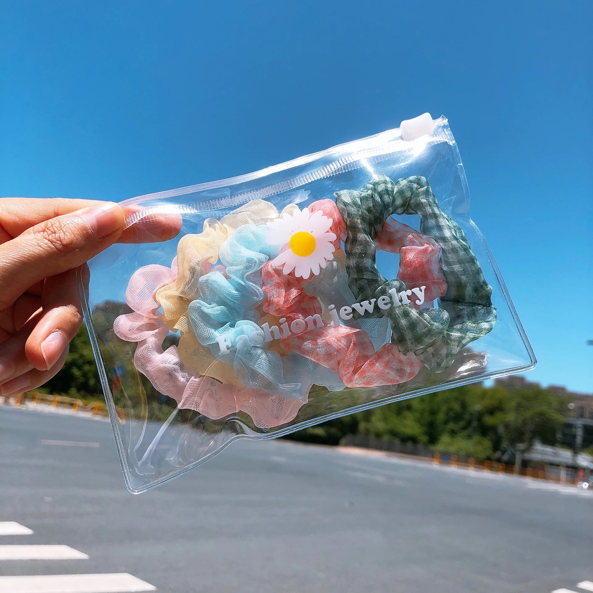 Q 5Pcs/Pack Hair Accessories For Women Girl Fashion Elastic Hair Bands Ponytail Holder Chiffon Candy Color Scrunchies
Q 5Pcs/Pack Hair Accessories For Women Girl Fashion Elastic Hair Bands Ponytail Holder Chiffon Candy Color Scrunchies