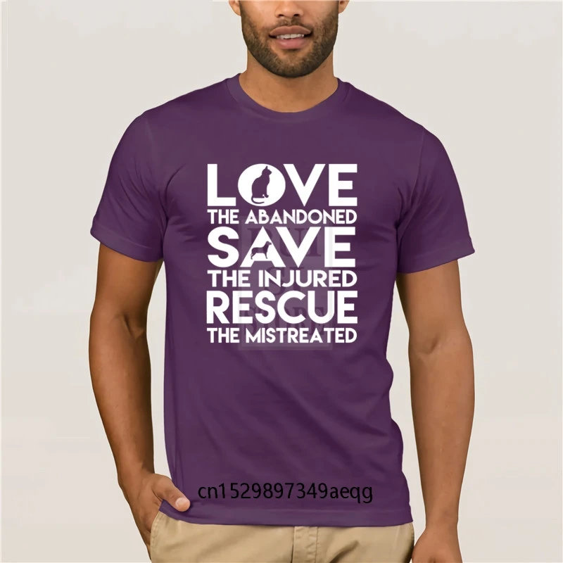 New fashion trend Dog Rescue Tee Animal Kitten Rescue T Shirt Love The Abandoned Harajuku Funny Casual Femme Black Hip Hop 
New fashion trend Dog Rescue Tee Animal Kitten Rescue T Shirt Love The Abandoned Harajuku Funny Casual Femme Black Hip Hop