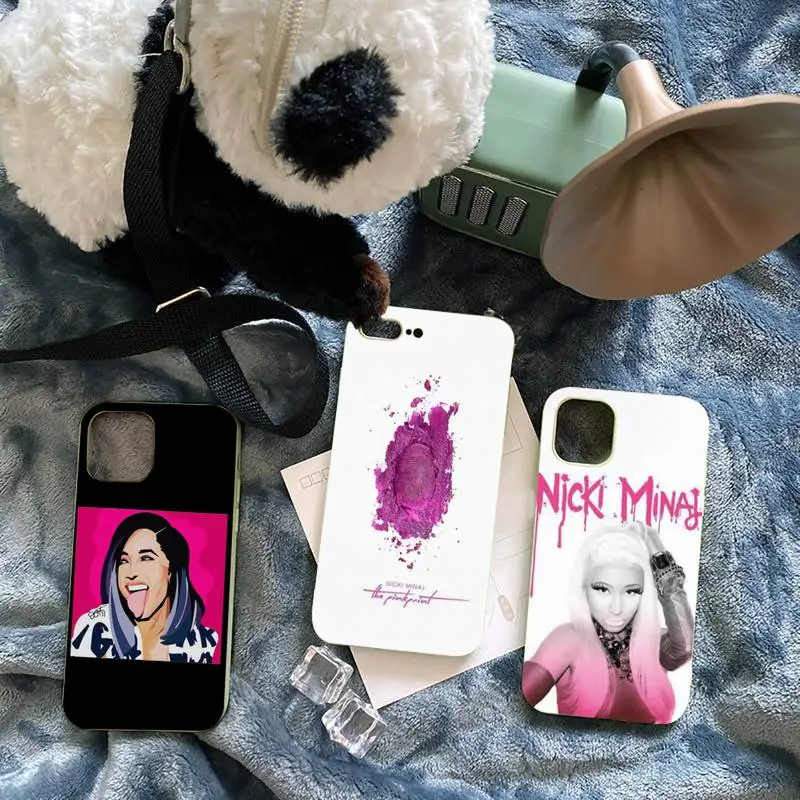 

Rapper Singer Nicki Minaj Phone Case Green Candy Color for iPhone 11 12 mini pro XS MAX 8 7 6 6S Plus X SE 2020 XR