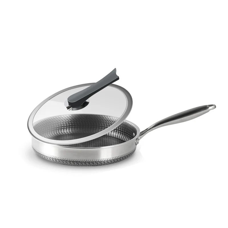 316Stainless Steel Frying Pan High Quality Pan Fried Steak Non Stick Pan Soup Pot General Purpose Induction Cooker Honeycomb Wok
316Stainless Steel Frying Pan High Quality Pan Fried Steak Non Stick Pan Soup Pot General Purpose Induction Cooker Honeycomb Wok