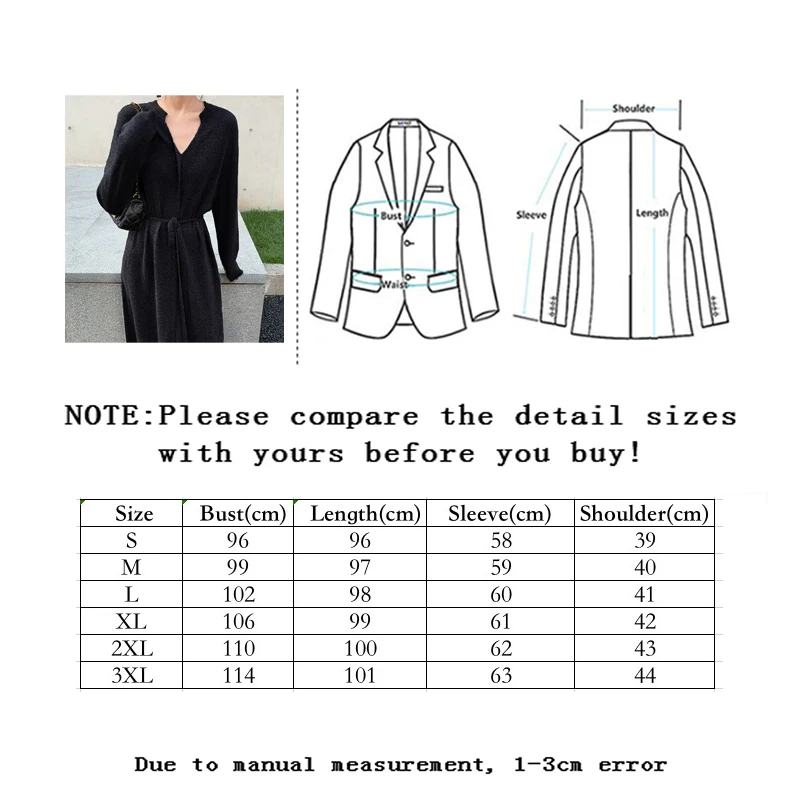 Vangull Vintage Solid Women Knitted Dress Autumn Winter Brief V-neck Warm Drawstring Loose Midi Simplicity Female Sweater Dress
Vangull Vintage Solid Women Knitted Dress Autumn Winter Brief V-neck Warm Drawstring Loose Midi Simplicity Female Sweater Dress