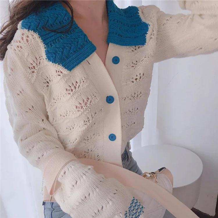 Ailegogo New 2020 Women's Sweaters Summer Turn-down Collar Casual Single Breasted Knitting Hollow Out Short Cardigans SWC2828
Ailegogo New 2020 Women's Sweaters Summer Turn-down Collar Casual Single Breasted Knitting Hollow Out Short Cardigans SWC2828