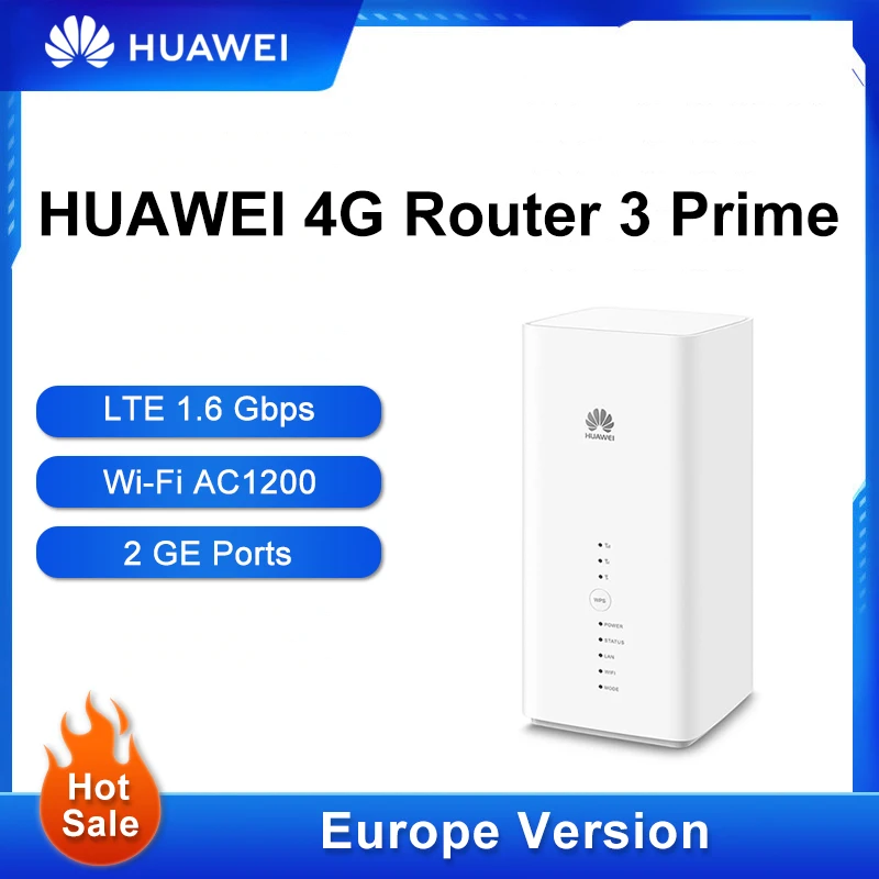 Разблокированный HUAWEI 4G маршрутизатор 3 Prime B818-263 со слотом для Sim карты; Европейский стиль; Коллекция LTE CPE маршрутизатор Wi-Fi AC1200 CAT19 до 1,6 Гбит/с
Разблокированный HUAWEI 4G маршрутизатор 3 Prime B818-263 со слотом для Sim карты; Европейский стиль; Коллекция LTE CPE маршрутизатор Wi-Fi AC1200 CAT19 до 1,6 Гбит/с
