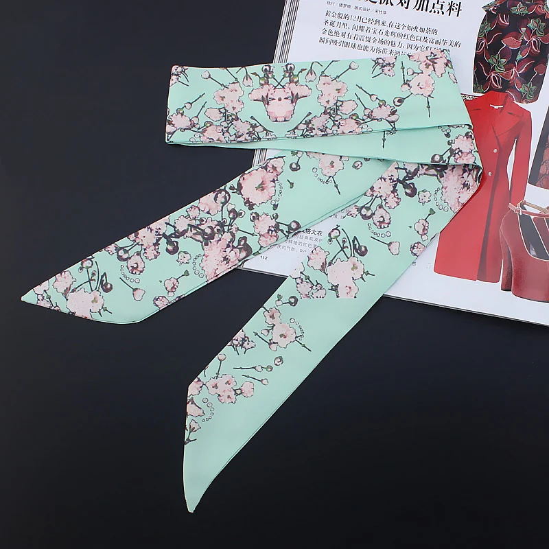 New Brand Skinny Scarf Floral Print Silk Scarf Women Luxury Foulard Fashion Flower Ladies Bag Scarf Head Scarves 
New Brand Skinny Scarf Floral Print Silk Scarf Women Luxury Foulard Fashion Flower Ladies Bag Scarf Head Scarves