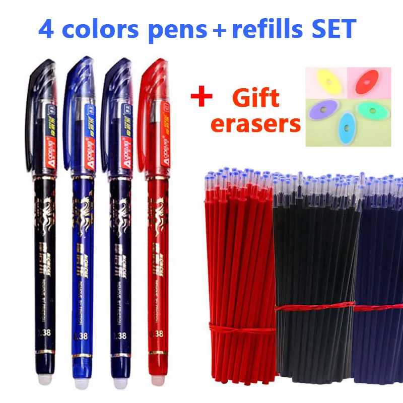 32PCS Gel pen set 0.5mm ball tip Erasable School & office supplies Stationery | Канцтовары для офиса и дома