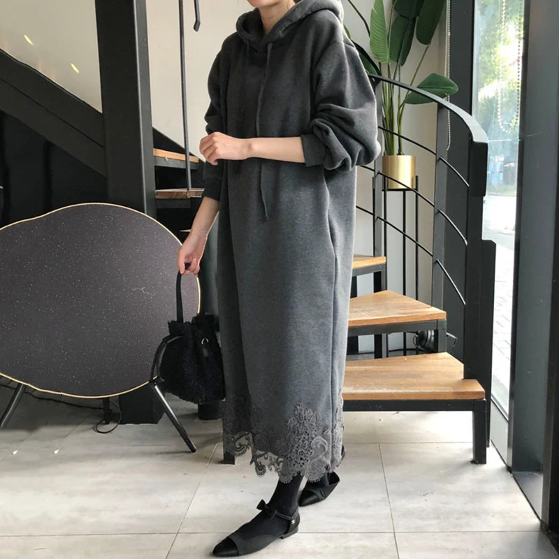 TVVOVVIN Lace Women Hoodies Patchwork Hooded Sweatshirt Women Loose Long Plus Size Black Streetwear Fashion Oversized Hoodie PN2
TVVOVVIN Lace Women Hoodies Patchwork Hooded Sweatshirt Women Loose Long Plus Size Black Streetwear Fashion Oversized Hoodie PN2