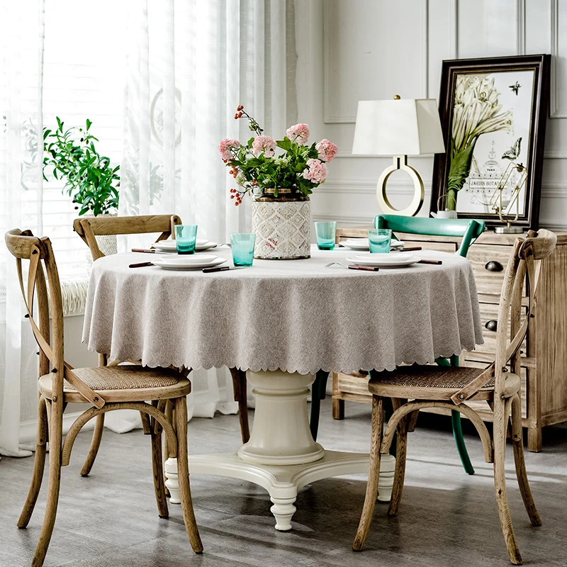 RZCortinas Table Cover Round Wedding Party Hotel Table Cloth Cotton Linen Nordic Solid Tablecloths Home Decor Grey Coffee Blue
RZCortinas Table Cover Round Wedding Party Hotel Table Cloth Cotton Linen Nordic Solid Tablecloths Home Decor Grey Coffee Blue