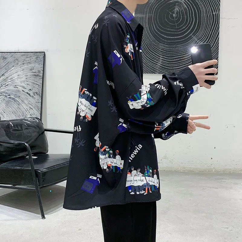 XITAO Print Pattern Long Sleeve Shirt 2021 Fashion New Style Design Loose Popular Western Style Single-breasted Shirt WMD2234 
XITAO Print Pattern Long Sleeve Shirt 2021 Fashion New Style Design Loose Popular Western Style Single-breasted Shirt WMD2234