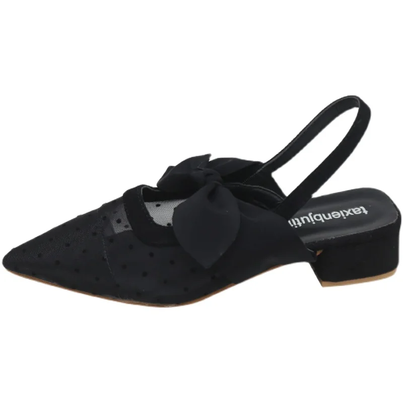 New French Spring/summer Single Shoe for Women with Polka Dot Mesh Pointed Sandals with Matching Bow High Heels Womens Shoes
New French Spring/summer Single Shoe for Women with Polka Dot Mesh Pointed Sandals with Matching Bow High Heels Womens Shoes