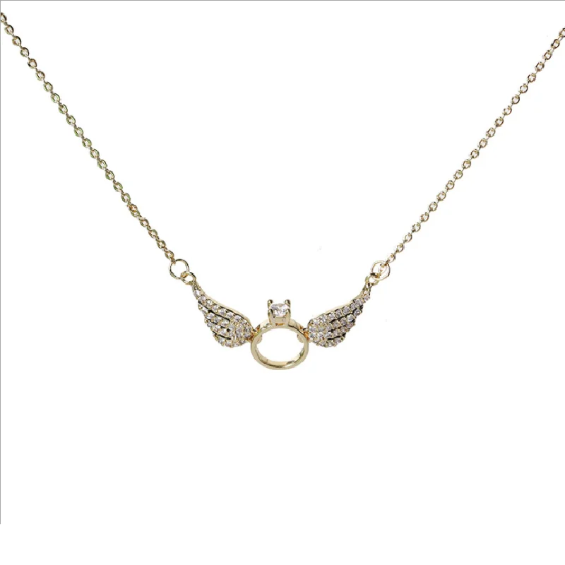 2021 New Trend Design Angel Wings Shape Pendant Neck Chain Cold Wind Clavicle Chain Women Necklace Female
2021 New Trend Design Angel Wings Shape Pendant Neck Chain Cold Wind Clavicle Chain Women Necklace Female