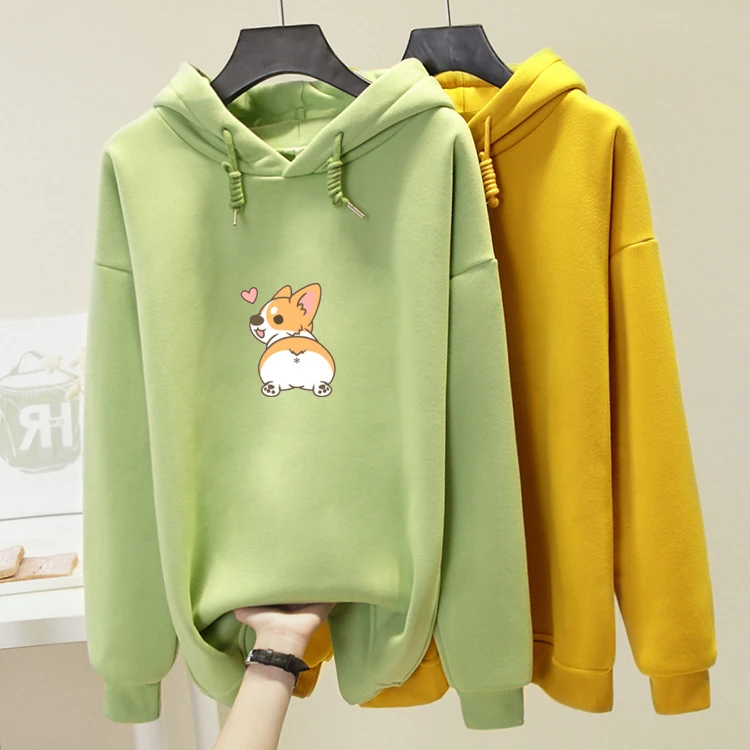 Autumn Funny Corgi Dog Print Women Sweatshirt Poleron Mujer Cute Animal Graphic Oversized Hoodies Femme Cartoon Tops Pullovers
Autumn Funny Corgi Dog Print Women Sweatshirt Poleron Mujer Cute Animal Graphic Oversized Hoodies Femme Cartoon Tops Pullovers