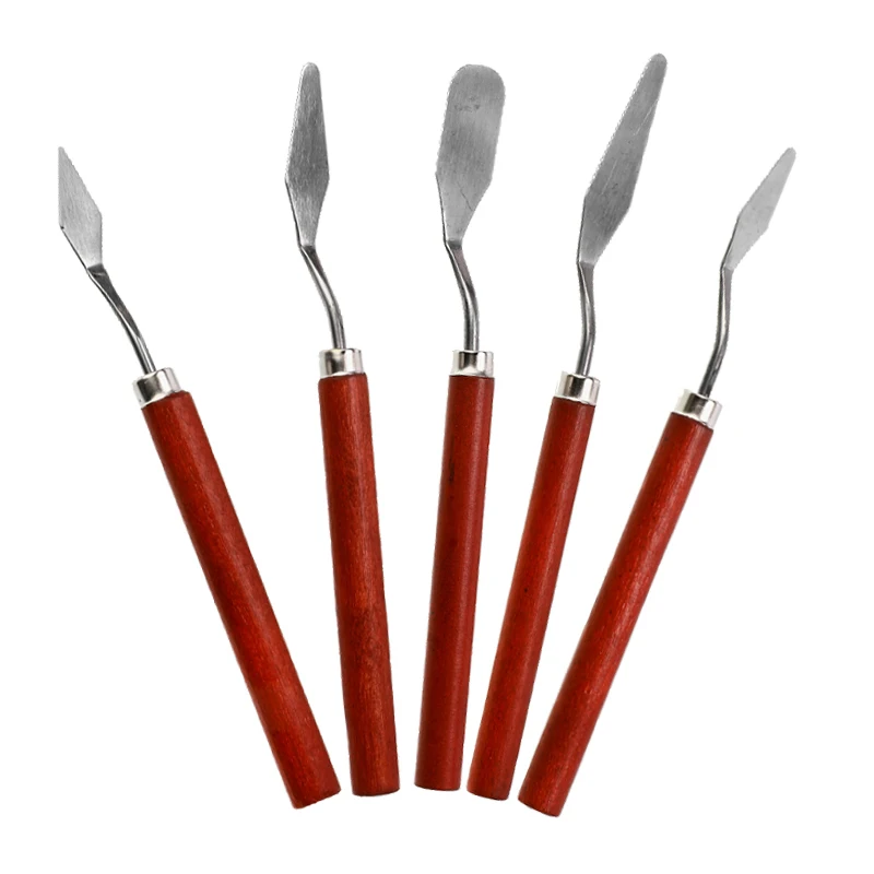 5Pcs Professional Stainless Steel Spatula Kit Palette flexible blades Knife Fine Arts Painting Tool Set for oil painting
5Pcs Professional Stainless Steel Spatula Kit Palette flexible blades Knife Fine Arts Painting Tool Set for oil painting