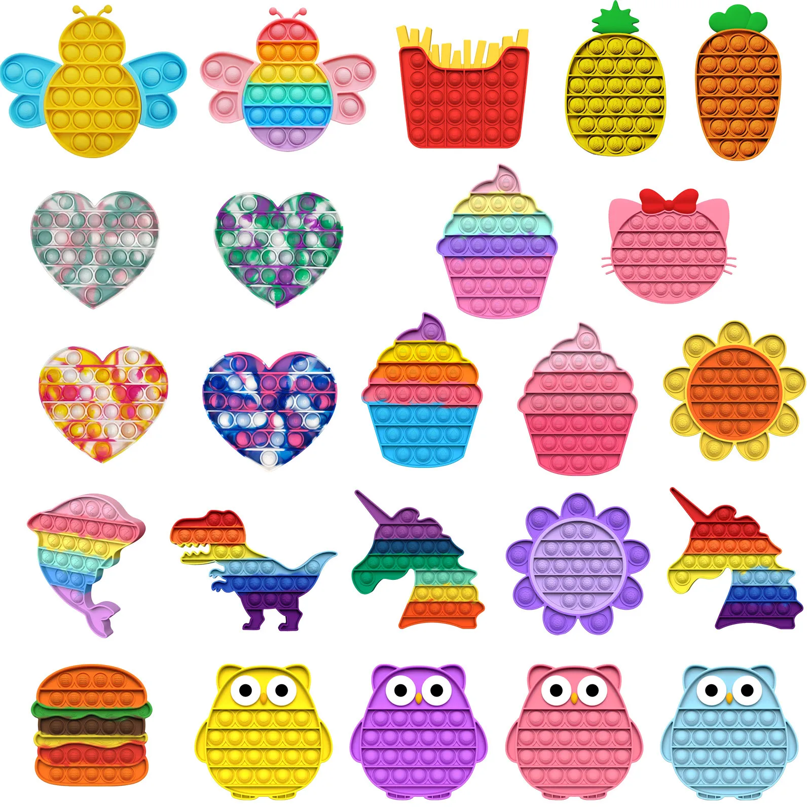 New Pop Christmas Push Bubble Fidget Sensory Toy Autism Special Needs Squeeze Funny Dinosaur Owl Antistress Stress Relief Toys
New Pop Christmas Push Bubble Fidget Sensory Toy Autism Special Needs Squeeze Funny Dinosaur Owl Antistress Stress Relief Toys