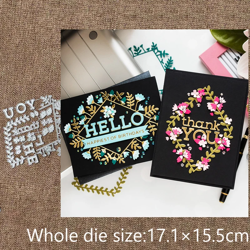 XLDesign Craft Metal stencil mold Cutting Dies letter flower decoration scrapbook die cuts Album Paper Card Craft Embossing
XLDesign Craft Metal stencil mold Cutting Dies letter flower decoration scrapbook die cuts Album Paper Card Craft Embossing