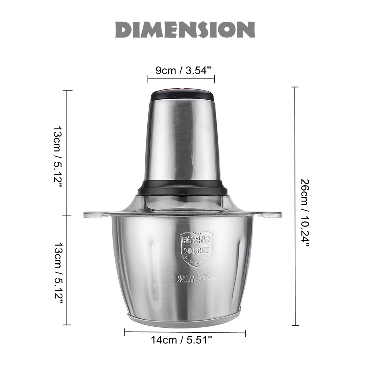 3L Capacity Stainless Steel Electric Chopper Meat Grinder Multifunction Mincer Food Processor Slicer With Non-slip Mat 2 Speeds
3L Capacity Stainless Steel Electric Chopper Meat Grinder Multifunction Mincer Food Processor Slicer With Non-slip Mat 2 Speeds