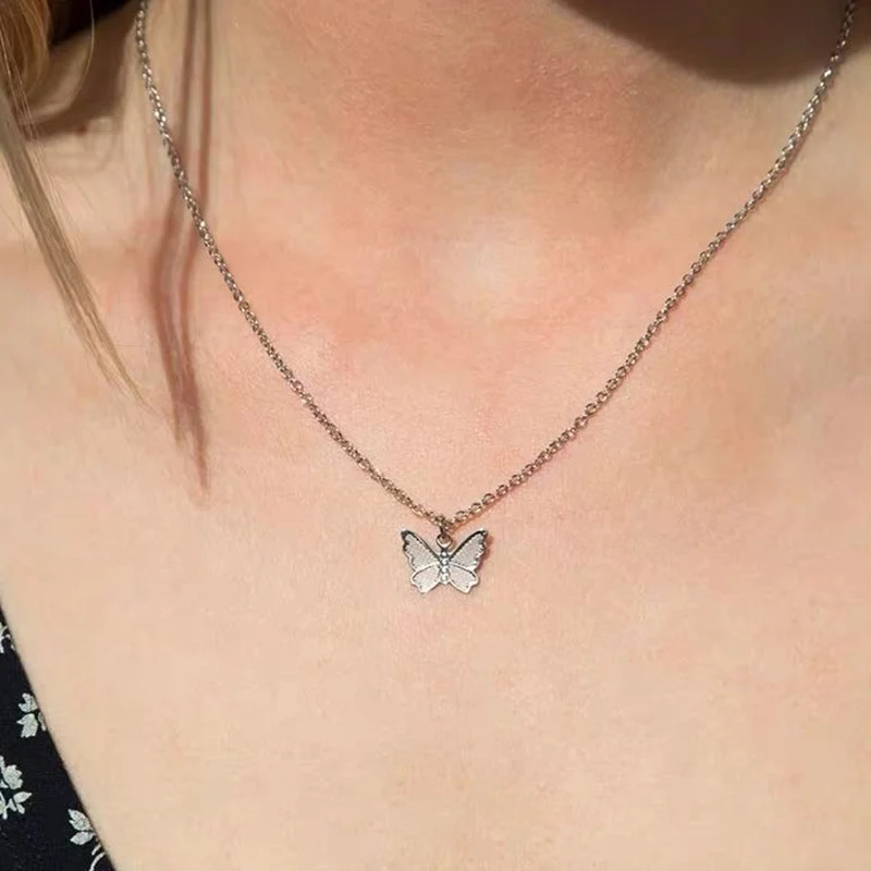 Butterfly Necklace Fashion Choker Lovely Golden Silver Plated Necklace Short Women Summer Holiday Romantic Gift Jewelry Party
Butterfly Necklace Fashion Choker Lovely Golden Silver Plated Necklace Short Women Summer Holiday Romantic Gift Jewelry Party