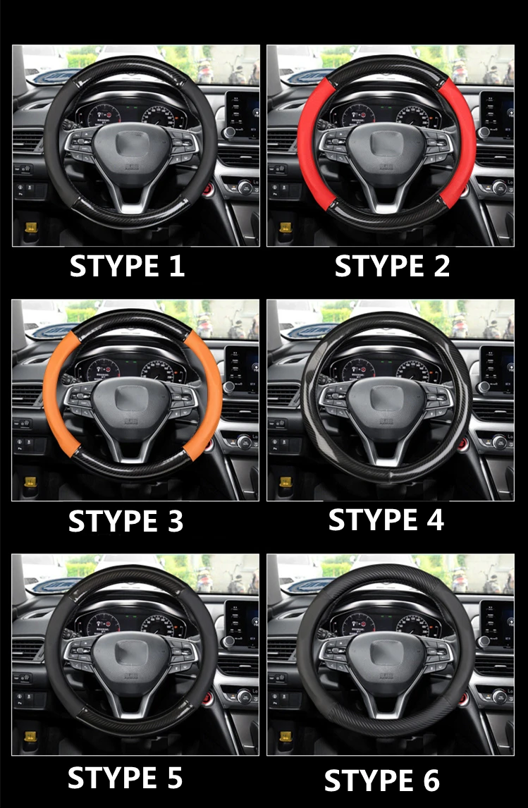 Fashnable D Type Carbon with PVC Leather Car Steering Wheel Cover For Sports
Fashnable D Type Carbon with PVC Leather Car Steering Wheel Cover For Sports