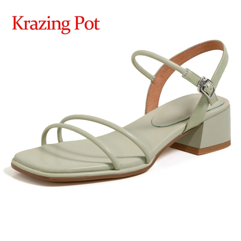 lenkisen new full grain leather peep toe simple style med heels young lady dating dance perty buckle straps sandals women L34
lenkisen new full grain leather peep toe simple style med heels young lady dating dance perty buckle straps sandals women L34