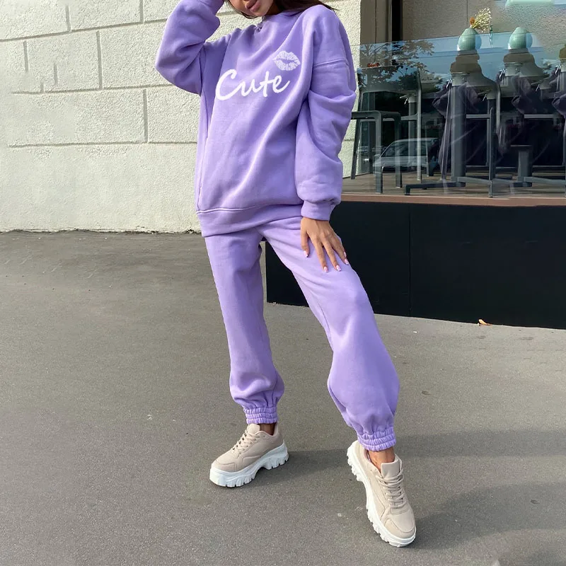 Women's Two Piece Set Casual Fleece Tracksuit Winter 2021 Women Set Oversized Hooded Long Sleeve Hoodie Sport Pants Lady Suit
Women's Two Piece Set Casual Fleece Tracksuit Winter 2021 Women Set Oversized Hooded Long Sleeve Hoodie Sport Pants Lady Suit