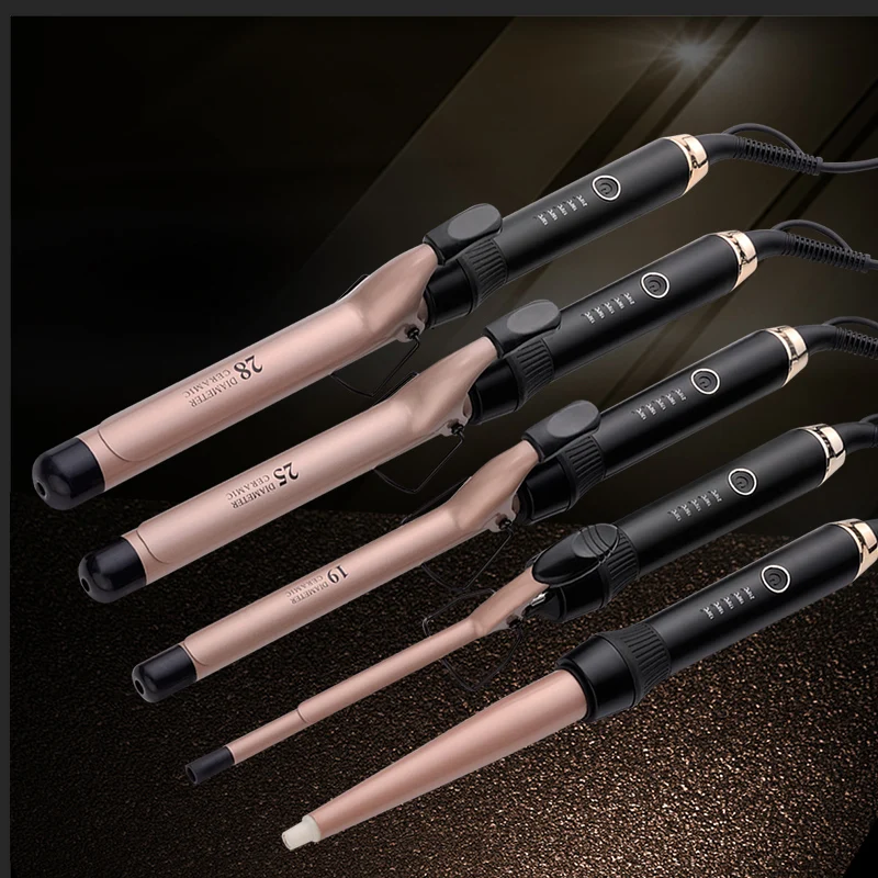 Hair Curler Temperature Setting Electric Hair Curling Tong Wand 13-38mm Professional Curler Modeler Curling Iron Heating Curler
Hair Curler Temperature Setting Electric Hair Curling Tong Wand 13-38mm Professional Curler Modeler Curling Iron Heating Curler