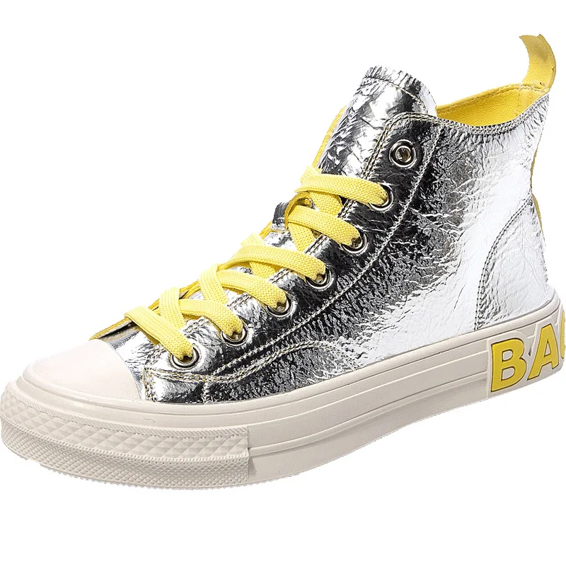 2019 Autumn New High-top Color Matching Flat Bottom Shoes Leather Casual Shoes Fashion Students Wild Canvas Shoes N8-35
2019 Autumn New High-top Color Matching Flat Bottom Shoes Leather Casual Shoes Fashion Students Wild Canvas Shoes N8-35