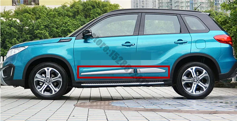 

Автомобильный Стайлинг для Suzuki Vitara 2015 2016 2017 2018 2019 ABS Боковая дверь корпус молдинг крышка отделка защита украшение 4 шт./компл.