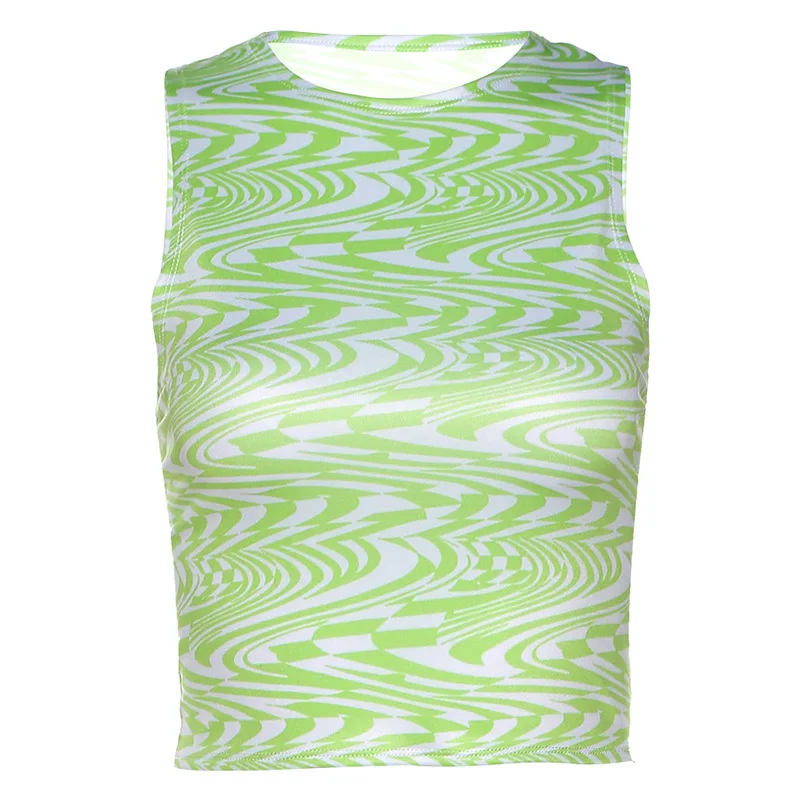 Fashion Women Tanks Top Striped Print Sleeveless Vest O-neck Short Crop Top Sexy Casual Summer Female Slim Elastic Camis Tops
Fashion Women Tanks Top Striped Print Sleeveless Vest O-neck Short Crop Top Sexy Casual Summer Female Slim Elastic Camis Tops