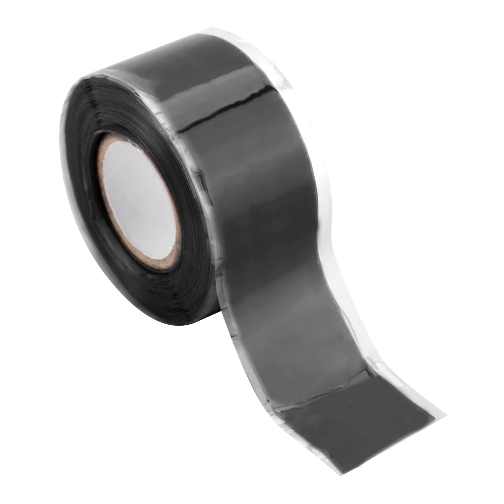 Self Fusing Silicone Rubber Electrical Tape Waterproof Seal Repair for Water Pipe Hose (Black)Silicone Tape
Self Fusing Silicone Rubber Electrical Tape Waterproof Seal Repair for Water Pipe Hose (Black)Silicone Tape