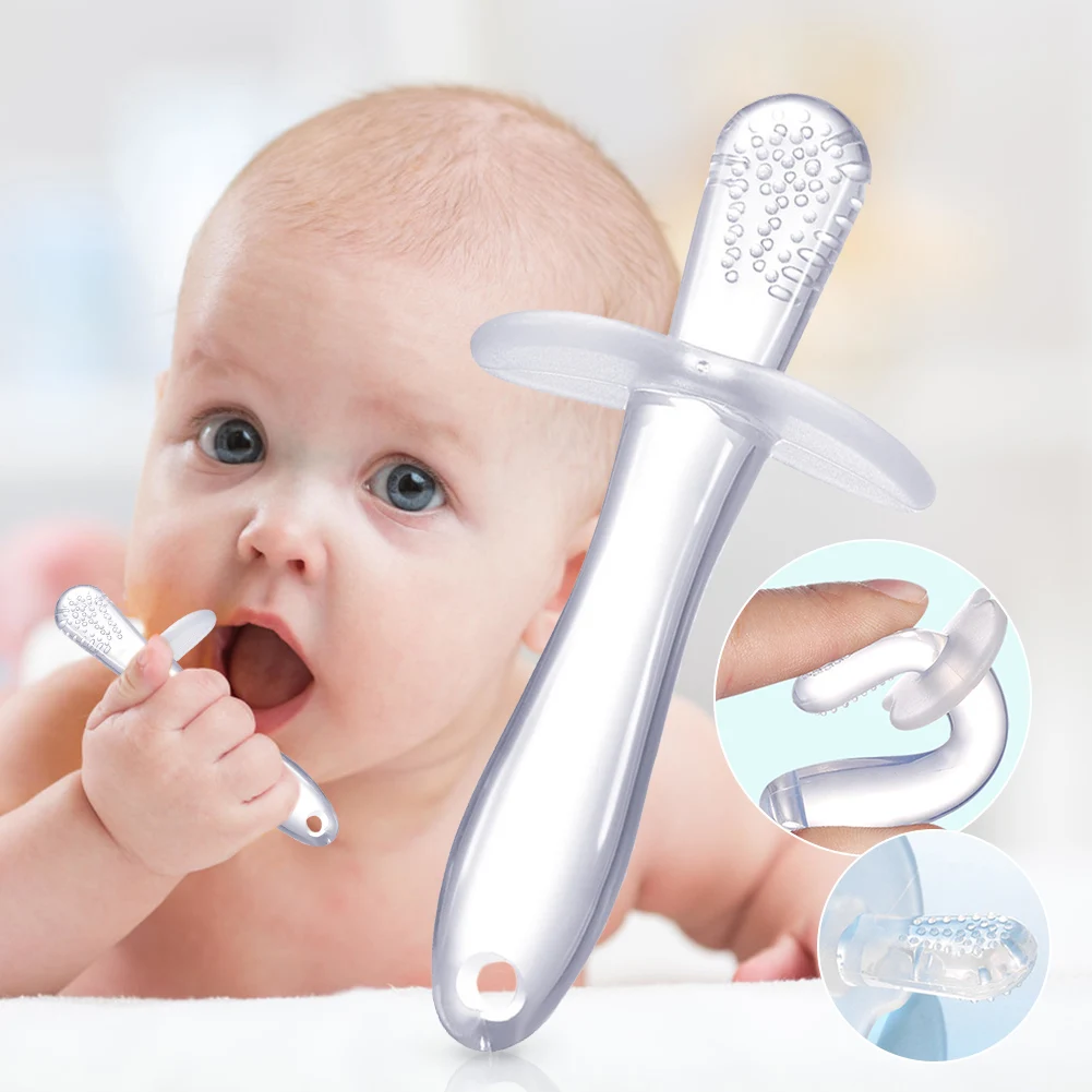Baby Silicone Training Toothbrush BPA Free Safe Toddle Teether Chew Toys Teething Ring Gift for Infant Baby Chewing Dropshipping
Baby Silicone Training Toothbrush BPA Free Safe Toddle Teether Chew Toys Teething Ring Gift for Infant Baby Chewing Dropshipping