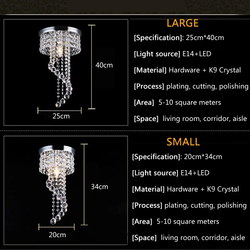 Crystal Ceiling Light Modern Led Ceiling Lamp Loft Decor for Living Room Dinning Room K9 Lights Crystal Ball Light Fixtures
Crystal Ceiling Light Modern Led Ceiling Lamp Loft Decor for Living Room Dinning Room K9 Lights Crystal Ball Light Fixtures