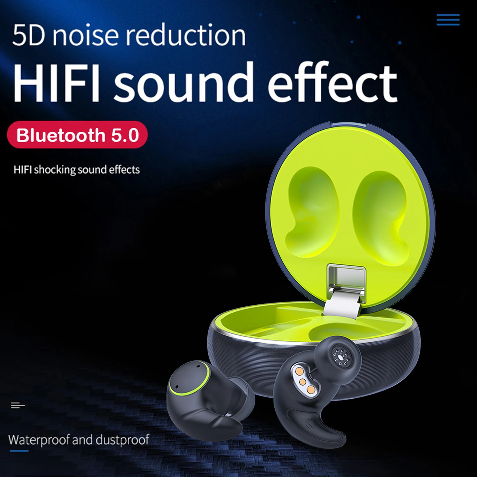 Mifo True Wireless Earbuds IPX7 Waterproof In-ear TWS Hands-Free Bluetooth 5.1 Headphones with Charging Case Noise Cancelling
Mifo True Wireless Earbuds IPX7 Waterproof In-ear TWS Hands-Free Bluetooth 5.1 Headphones with Charging Case Noise Cancelling