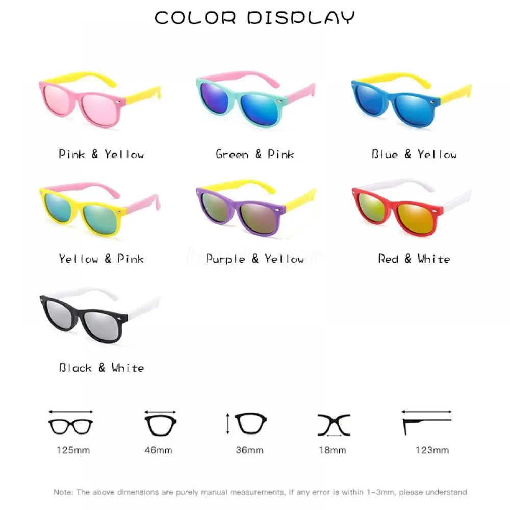 LongKeeper Silicone Polarized Kids Sunglasses Children Mirror Rivet Boys Girls Sun Glasses Eyewear Baby Shades Oculos UV400
LongKeeper Silicone Polarized Kids Sunglasses Children Mirror Rivet Boys Girls Sun Glasses Eyewear Baby Shades Oculos UV400