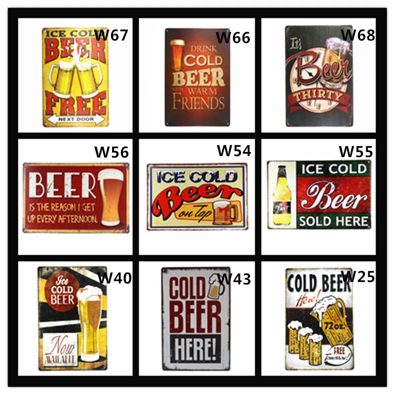 Ice Cold Beer Free Beer Metal Tin Signs Man Cave Wine Wall Shabby Poster For Pub Bar Brewery Wall Decor for Bar Pub Club
Ice Cold Beer Free Beer Metal Tin Signs Man Cave Wine Wall Shabby Poster For Pub Bar Brewery Wall Decor for Bar Pub Club