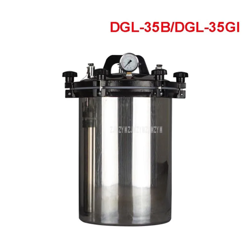 DGL-35B/35GI 2KW/3KW 35L Portable Stainless Steel Sterilization Pot Pressure Steam Sterilizer Autoclave Pot Surgical Medical
DGL-35B/35GI 2KW/3KW 35L Portable Stainless Steel Sterilization Pot Pressure Steam Sterilizer Autoclave Pot Surgical Medical