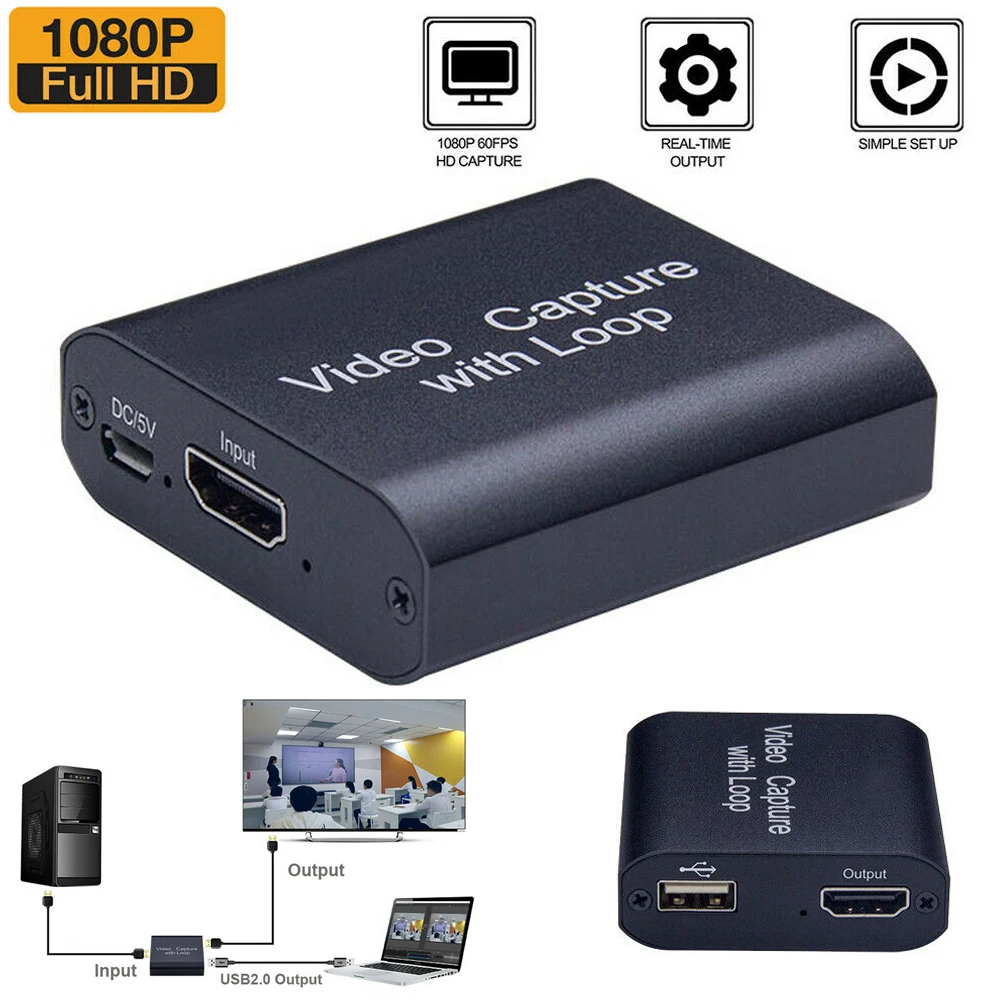 HDMI Video Capture Card Screen Record USB 2.0 1080P Game Capture Streamer Device Conference JHP-Best
HDMI Video Capture Card Screen Record USB 2.0 1080P Game Capture Streamer Device Conference JHP-Best