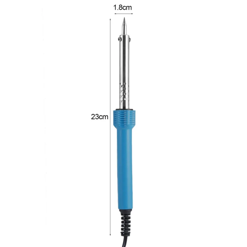220V 60W Pencil Welding Tip Electric Soldering Iron Heating Tool Hot solder Heat Repair Tools with EU Plug Anti-scald Handle
220V 60W Pencil Welding Tip Electric Soldering Iron Heating Tool Hot solder Heat Repair Tools with EU Plug Anti-scald Handle