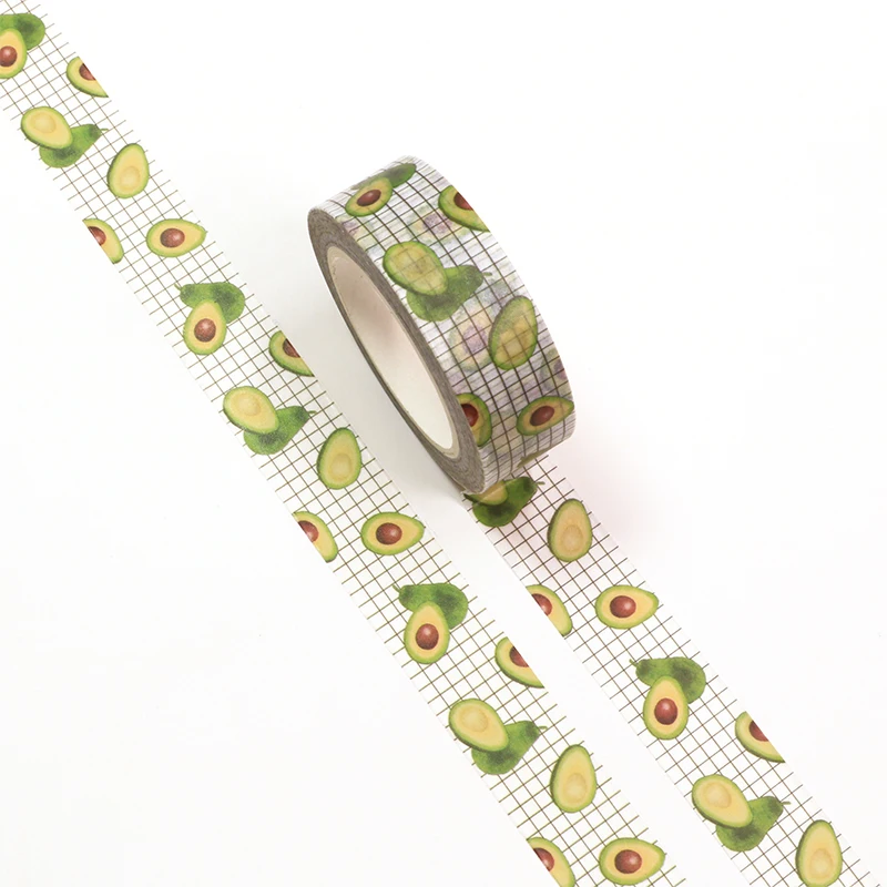 NEW 10pcs/Lot Decorative Cute Avocado on White Grid Washi Tapes DIY Bullet Journal Adhesive Masking Tape Stationery
NEW 10pcs/Lot Decorative Cute Avocado on White Grid Washi Tapes DIY Bullet Journal Adhesive Masking Tape Stationery