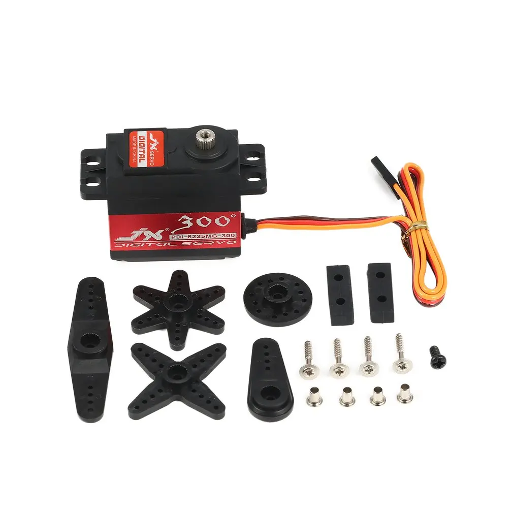 JX PDI-6225MG-300 Metal Gear Digital Servo with 25kg High Torque for RC Car Robot Airplane Aircraft Drone DIY
JX PDI-6225MG-300 Metal Gear Digital Servo with 25kg High Torque for RC Car Robot Airplane Aircraft Drone DIY