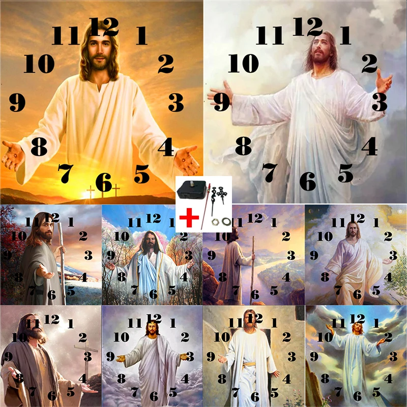 Часы с алмазной вышивкой, религиозная раскраска, домашний декор, часы с механизмом, алмазная живопись
Часы с алмазной вышивкой, религиозная раскраска, домашний декор, часы с механизмом, алмазная живопись