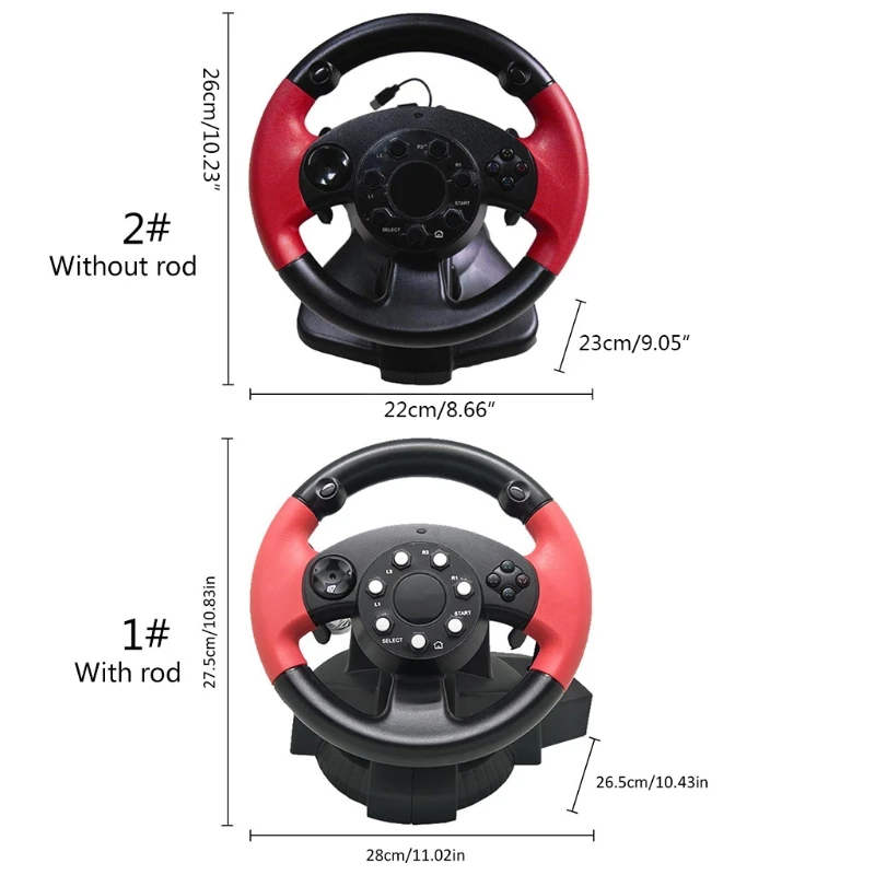 Gamepad Steering Wheel For FT33D3 D7 Series 200Rotation Dual Motor Vibration For PS 3/PS 2/PC (D-INPUT/X-INPUT/Steam)
Gamepad Steering Wheel For FT33D3 D7 Series 200Rotation Dual Motor Vibration For PS 3/PS 2/PC (D-INPUT/X-INPUT/Steam)