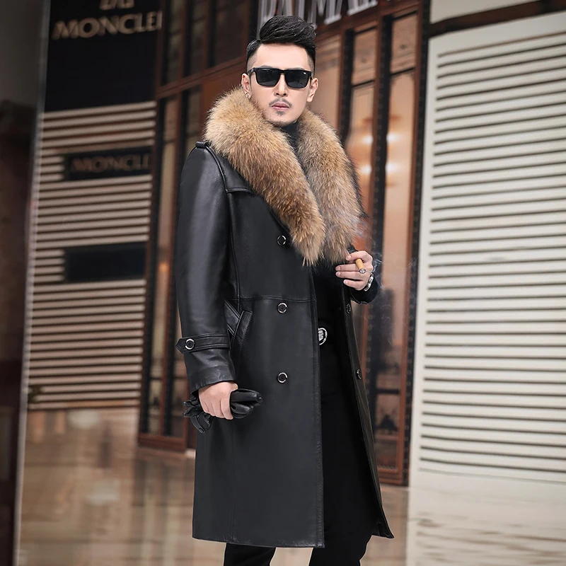 Мужская кожаная куртка, черная длинная куртка в европейском и американском стиле, большие размеры, на осень
Мужская кожаная куртка, черная длинная куртка в европейском и американском стиле, большие размеры, на осень