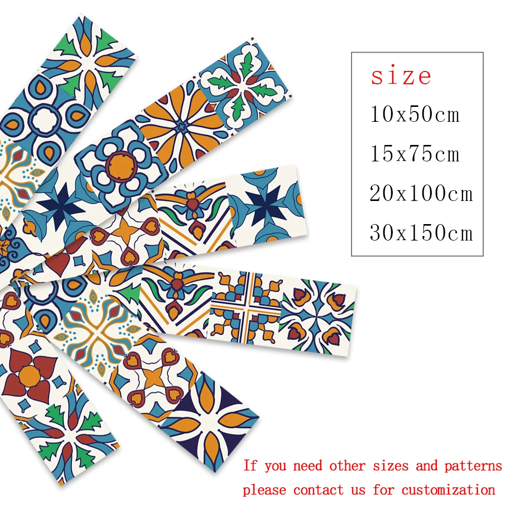 10/15/20/30cm Colorful Retro Pattern Strip Tiles Sticker Furniture Kitchen Home Decor Art Mural Peel & Stick Art Wall Decals
10/15/20/30cm Colorful Retro Pattern Strip Tiles Sticker Furniture Kitchen Home Decor Art Mural Peel & Stick Art Wall Decals