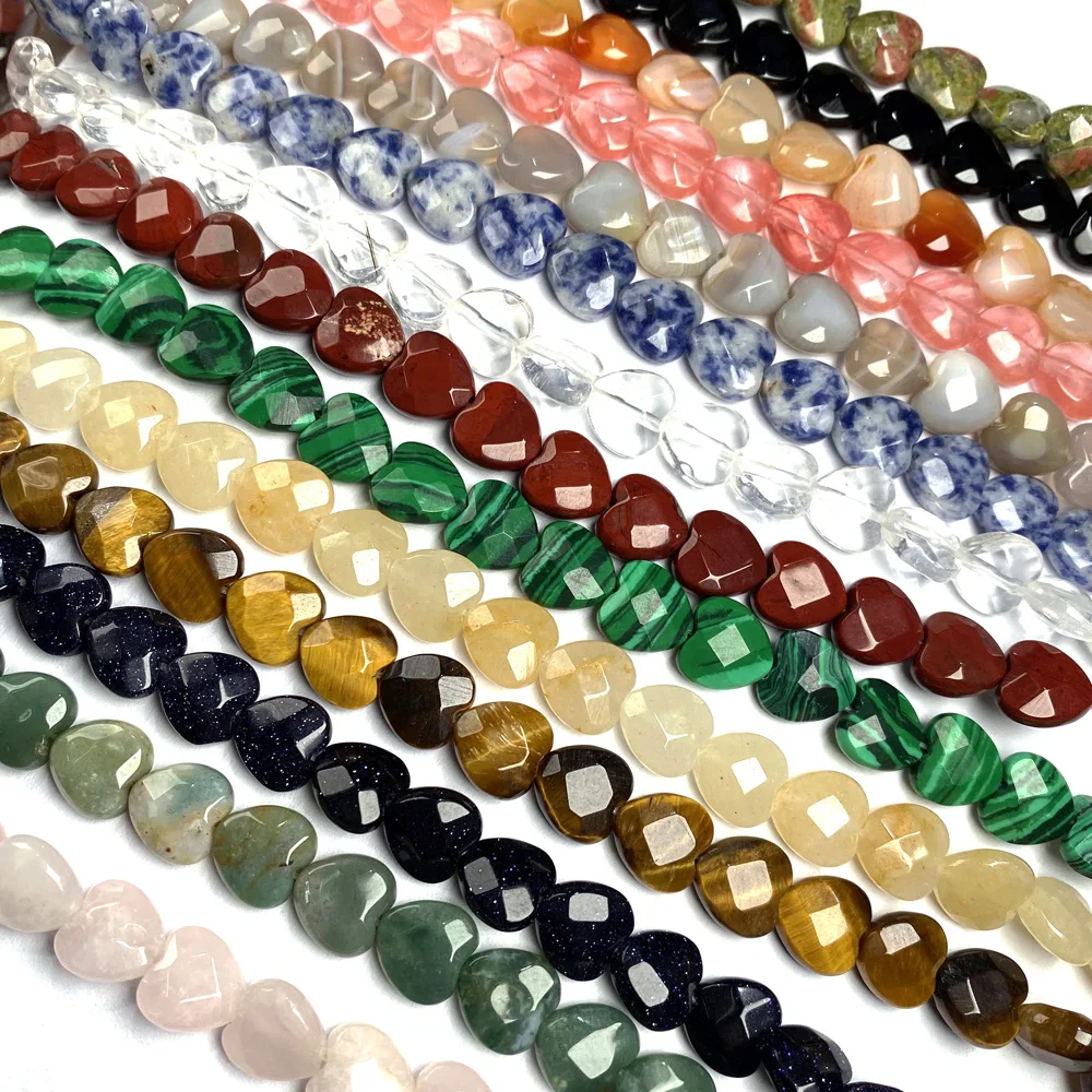 Natural Stone Agates Heart Shape Faceted White Turquoises Rose Quartzs Beads for Jewelry Making Necklace Bracelet Size 10x10x5mm
Natural Stone Agates Heart Shape Faceted White Turquoises Rose Quartzs Beads for Jewelry Making Necklace Bracelet Size 10x10x5mm