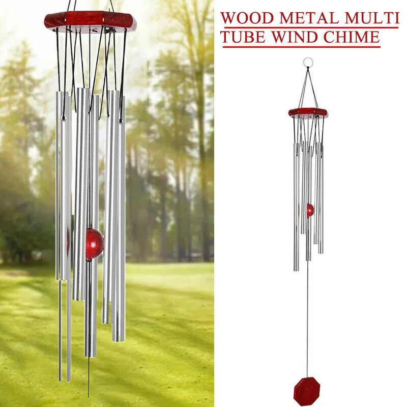 1pcs Silver Wind Chimes Large Aluminum Tubes Create Campanula Outdoor Home Garden Decoration Patio Porch Hanging Wind Chimes
1pcs Silver Wind Chimes Large Aluminum Tubes Create Campanula Outdoor Home Garden Decoration Patio Porch Hanging Wind Chimes