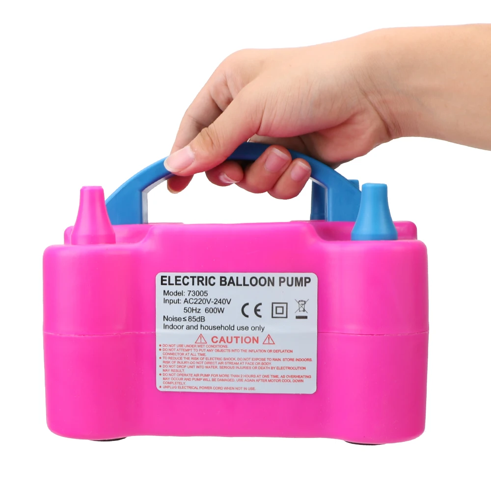 Electric Balloon Inflator Pump High Voltage Double Hole Air Compressor Portable Air Blower Balloon Pump EU Plug Party Accessory
Electric Balloon Inflator Pump High Voltage Double Hole Air Compressor Portable Air Blower Balloon Pump EU Plug Party Accessory